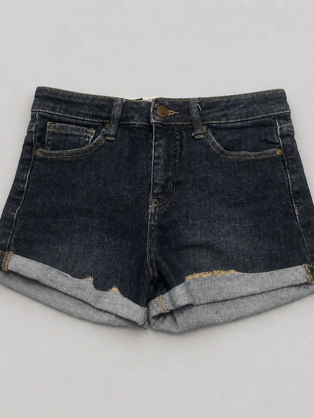 RSQ Women’s Junior Size 1/W25 Rolled Cuff Denim Shorts